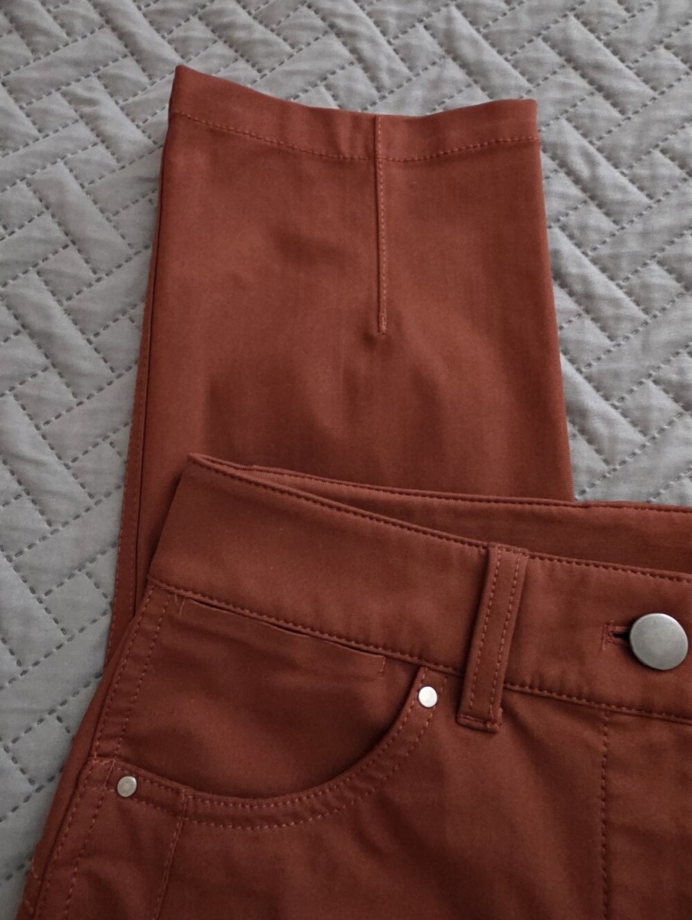 Lululemon City Sleek 5-Pocket Slim Fit Pants Dark Terracotta Rust Size 2 - Picture 6 of 8